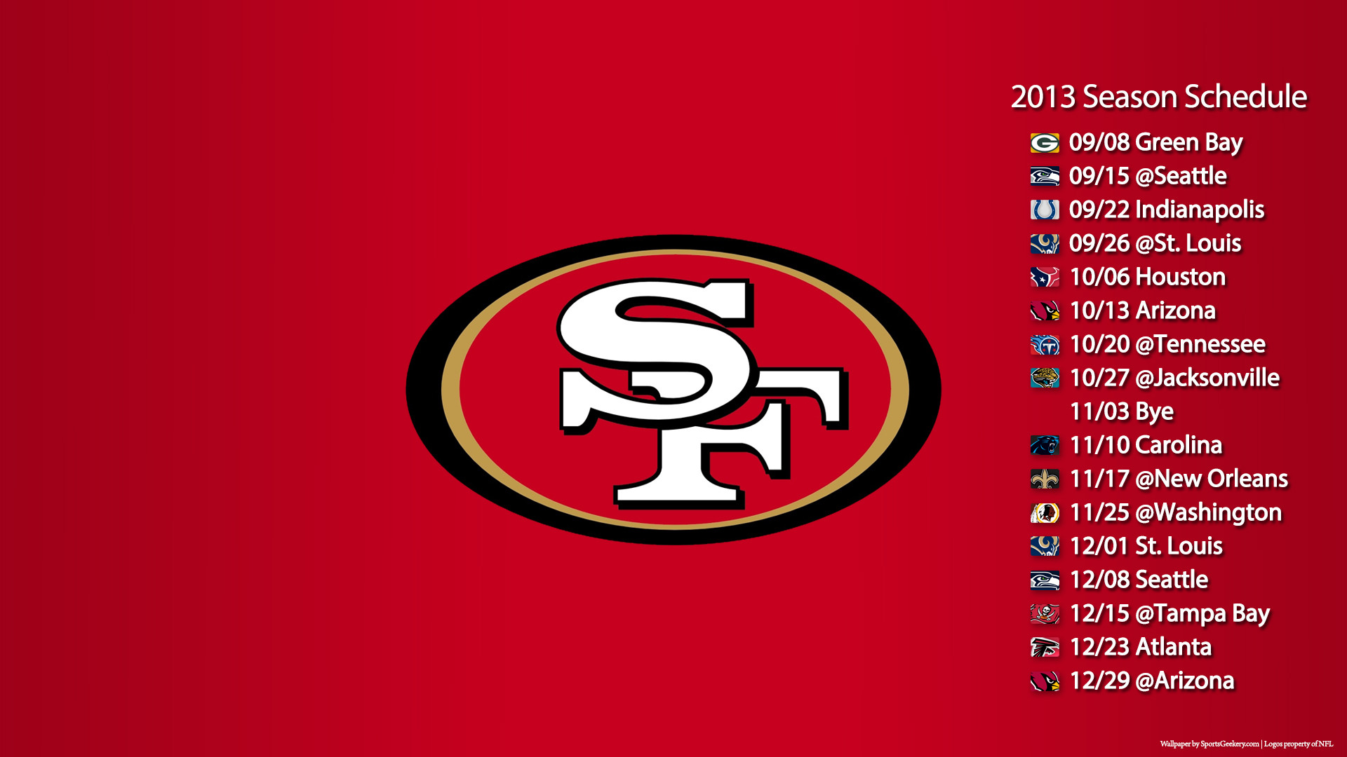 49ers 2015 Schedule Wallpapers
