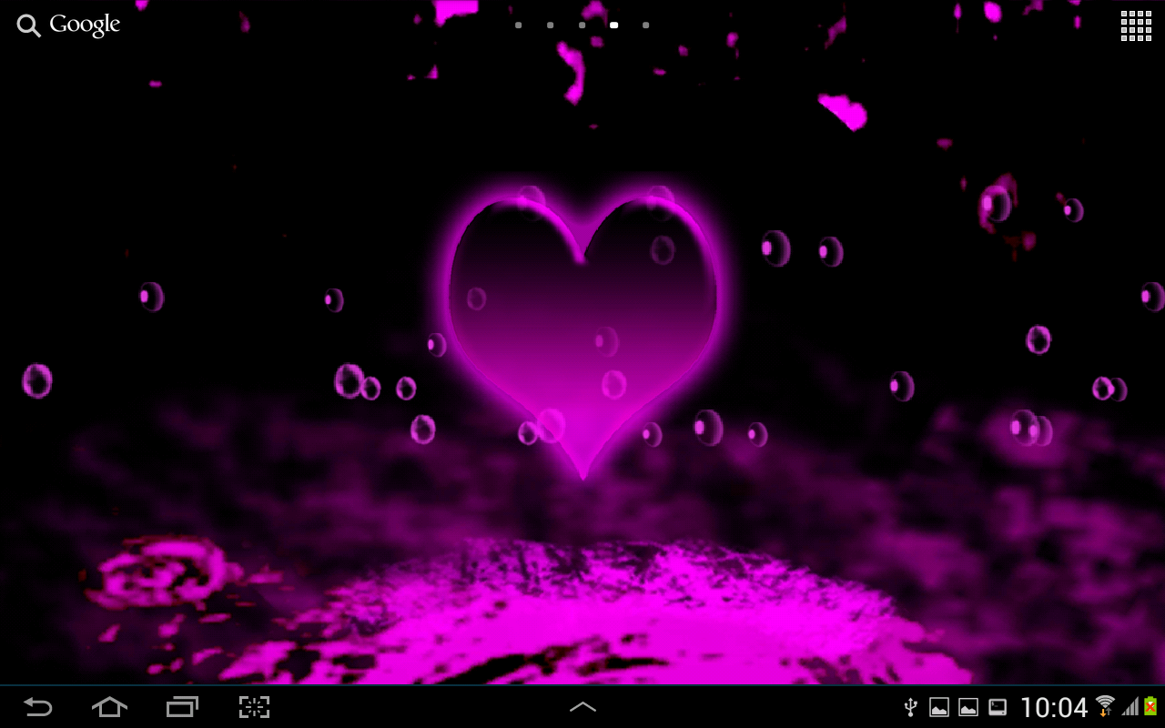 Neon Hearts Live Wallpaper Android Apps On Google Play