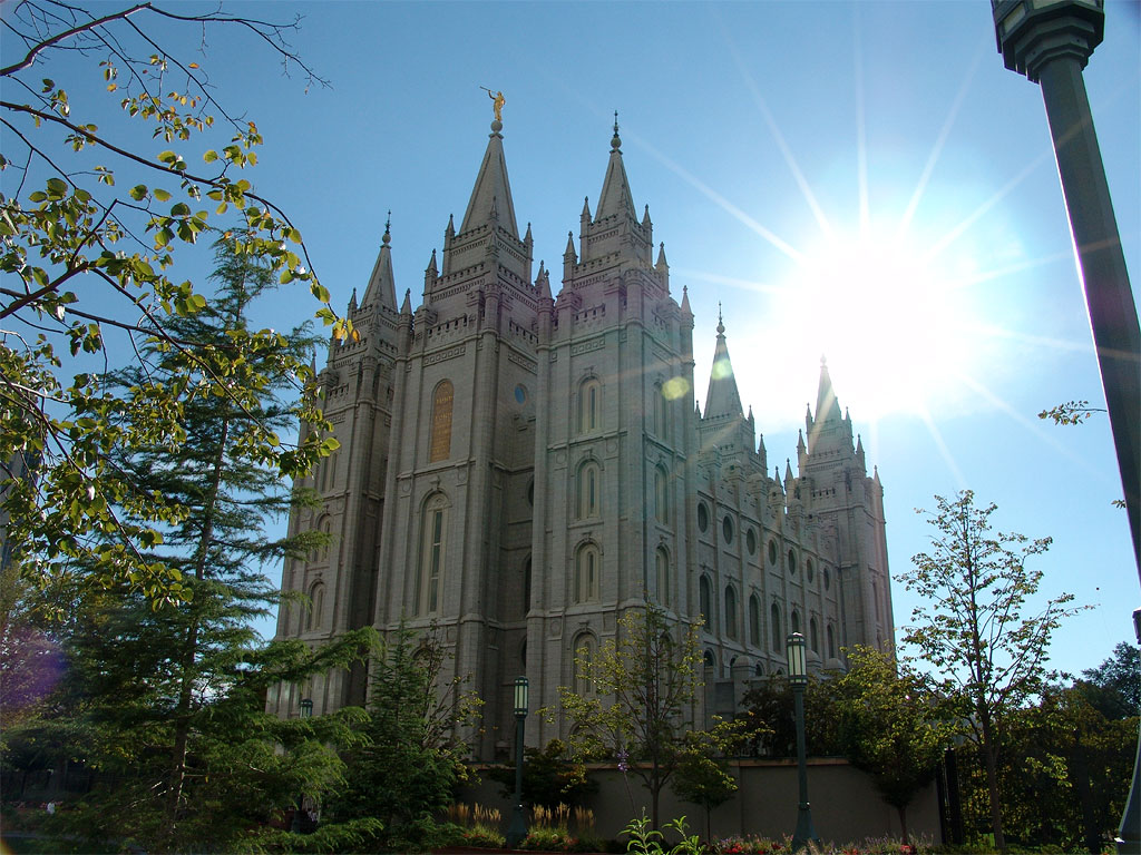 Click to enlarge this image of the Salt Lake Mormon Temple