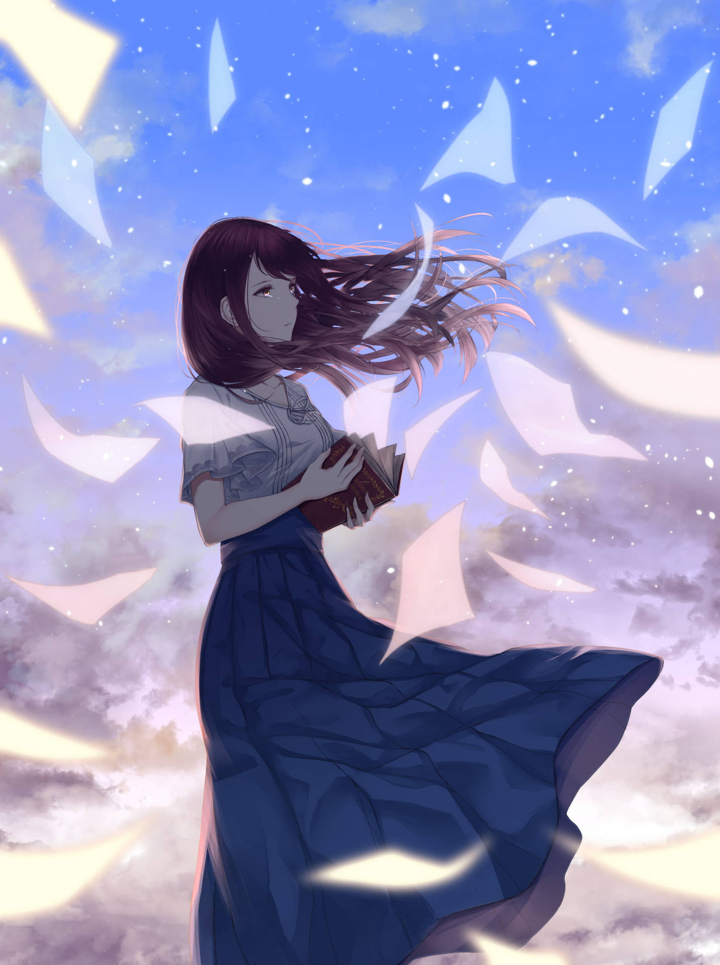 Aesthetic Sad Anime Girl Wallpaper
