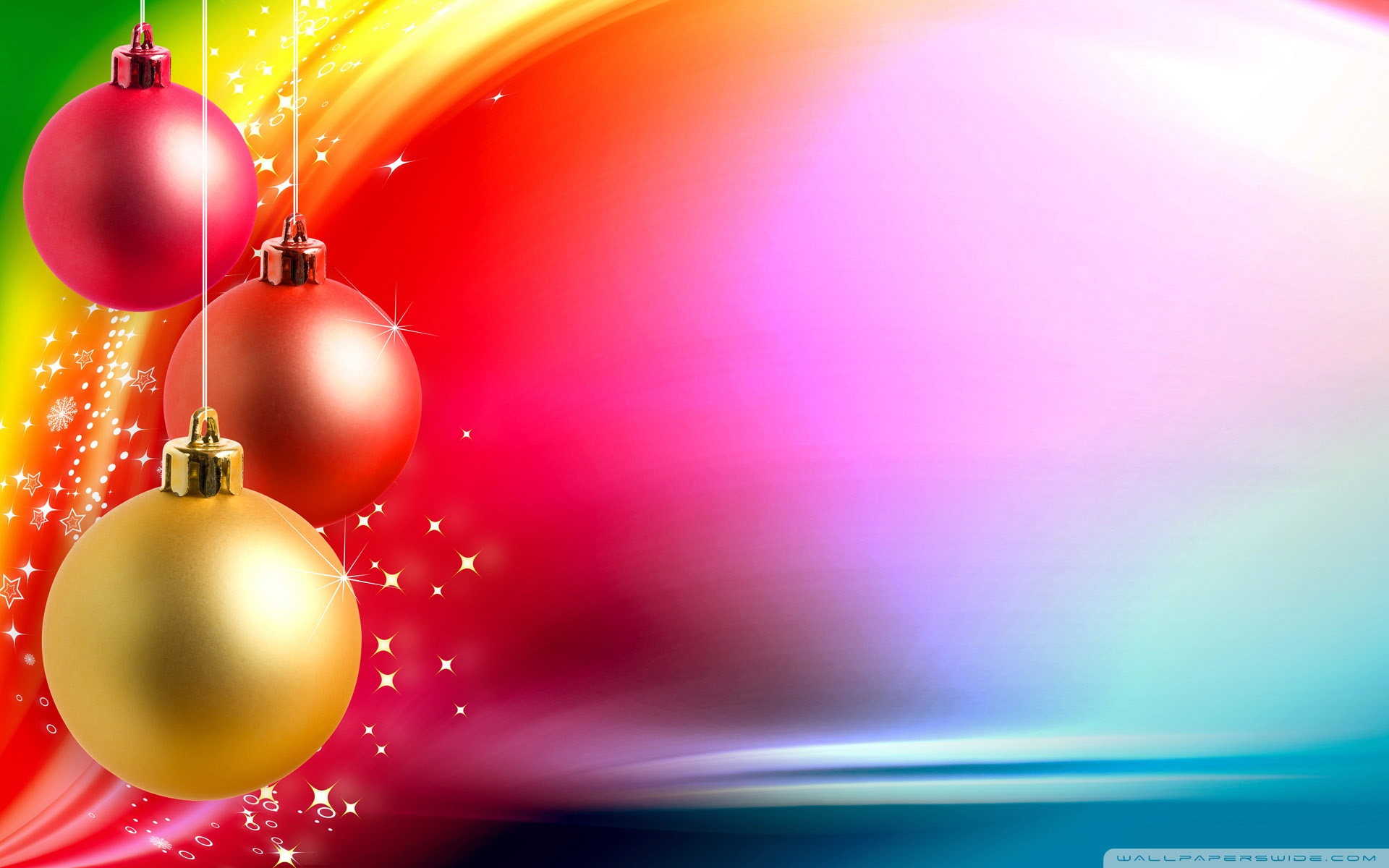 Colorful Christmas Background 4k HD Desktop Wallpaper For