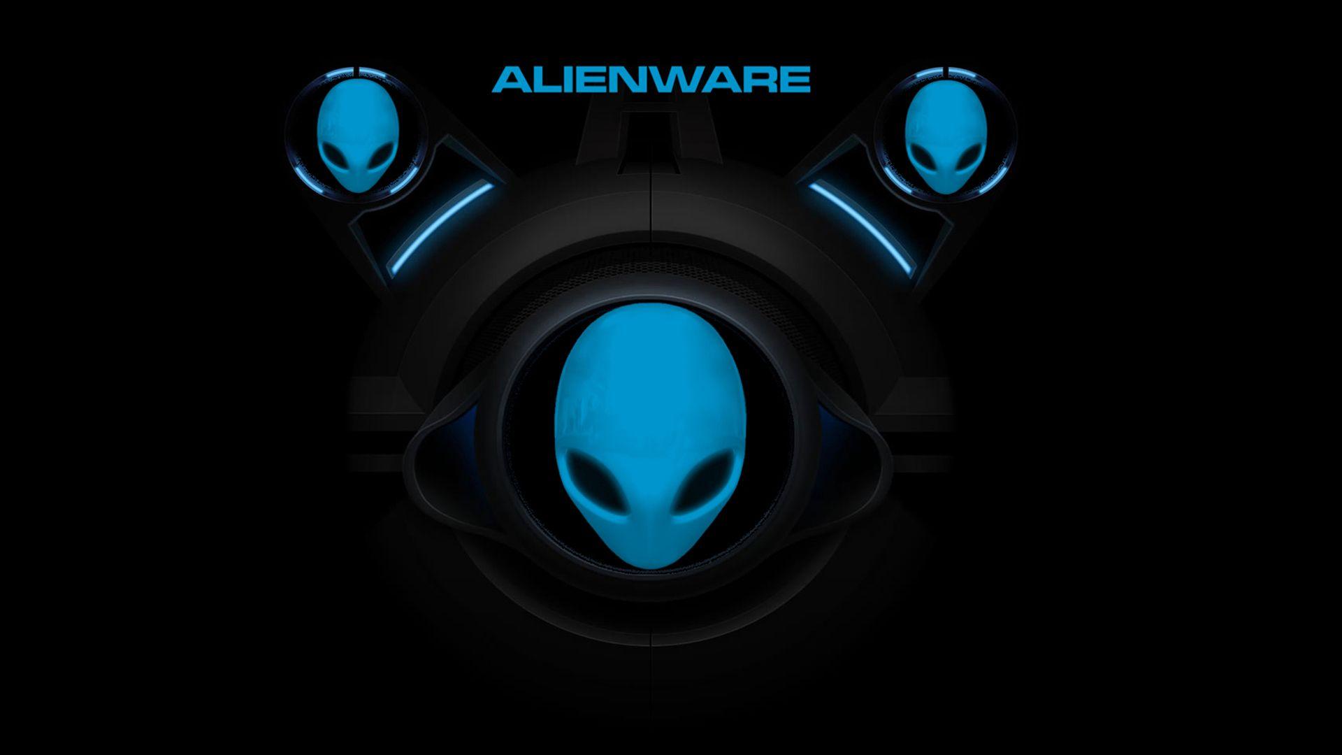 Blue Alienware Wallpaper