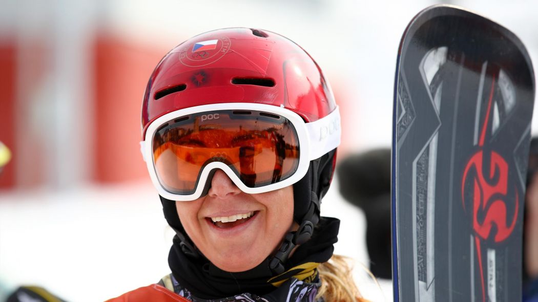 Czech Republic S Ester Ledecka Bags Historic Skiing Snowboard