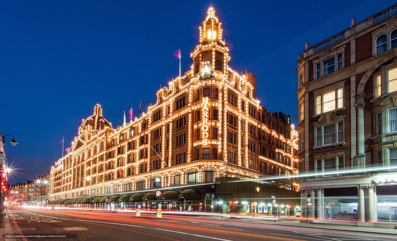 Wallpaper Harrods London England Great Britain