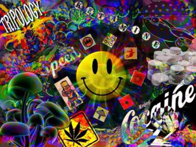 Related Pictures Trippy Weed Leaf Wallpaper