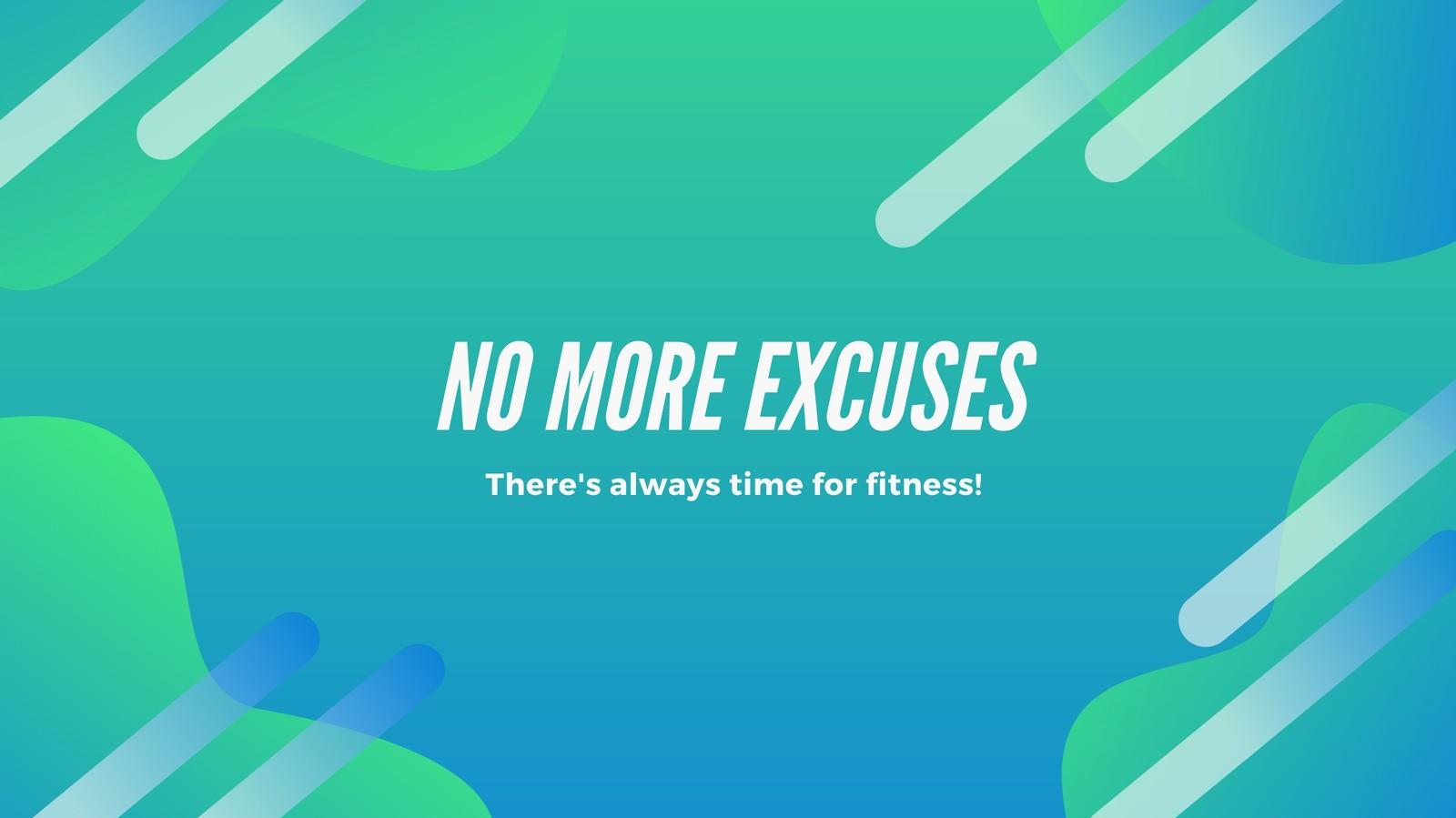 Blue And Green Shape Fitness Influencer Neon Noir Banner