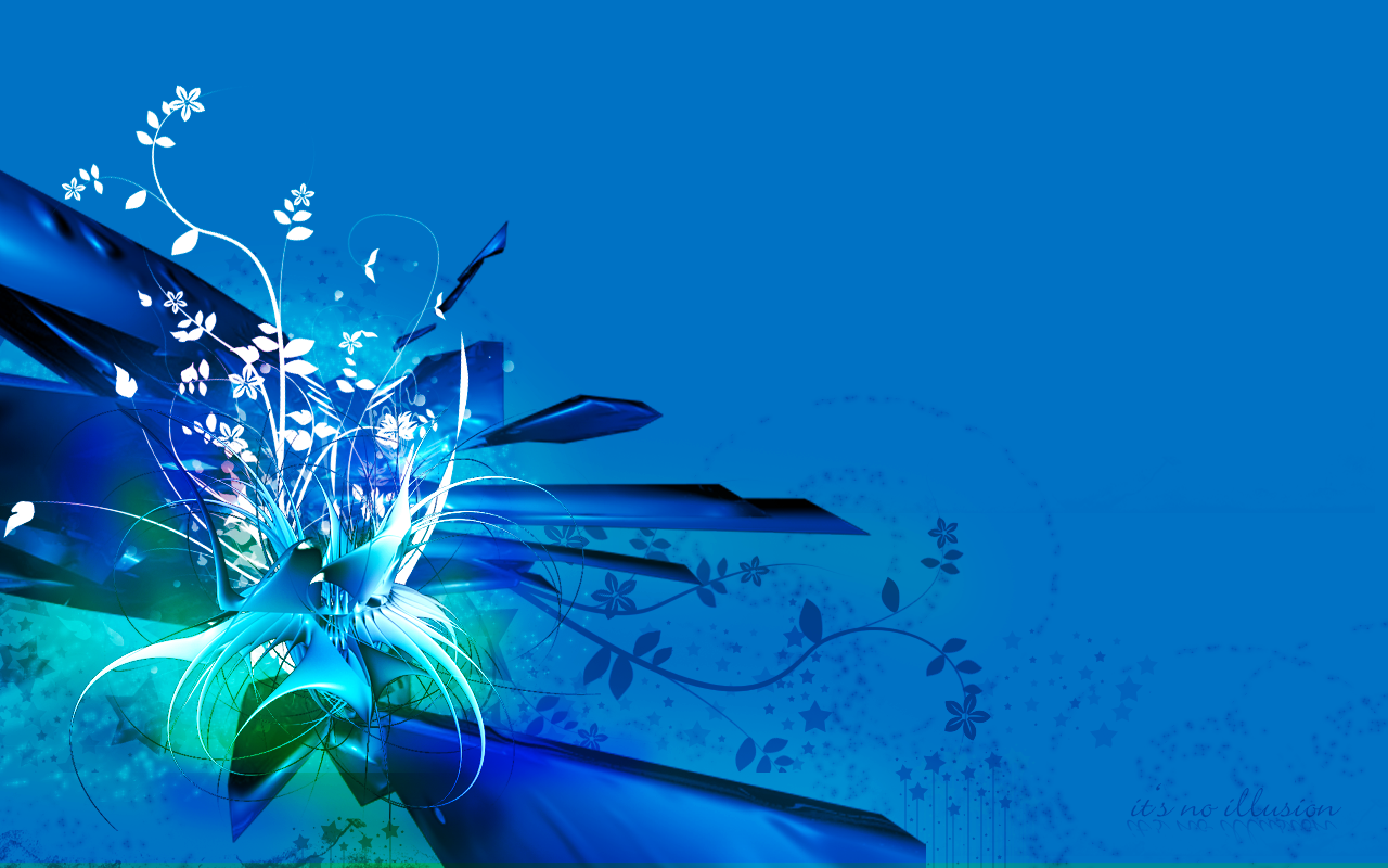 blue flowers wallpaper by noillusion customization wallpaper abstract