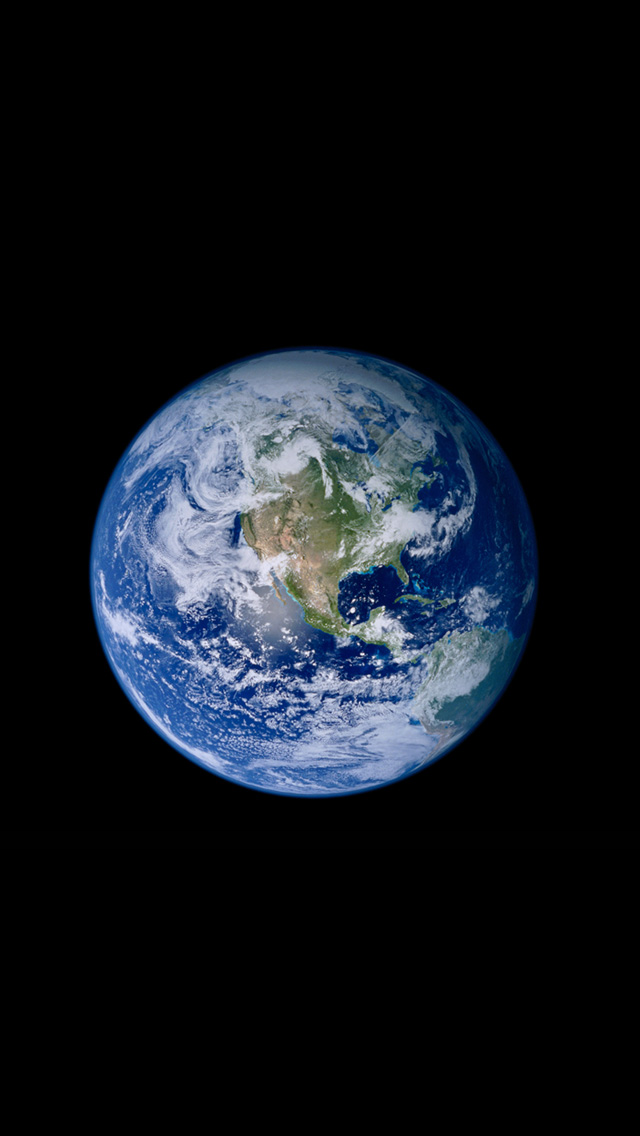 iPhone Wallpaper HD Apple System Default Earth