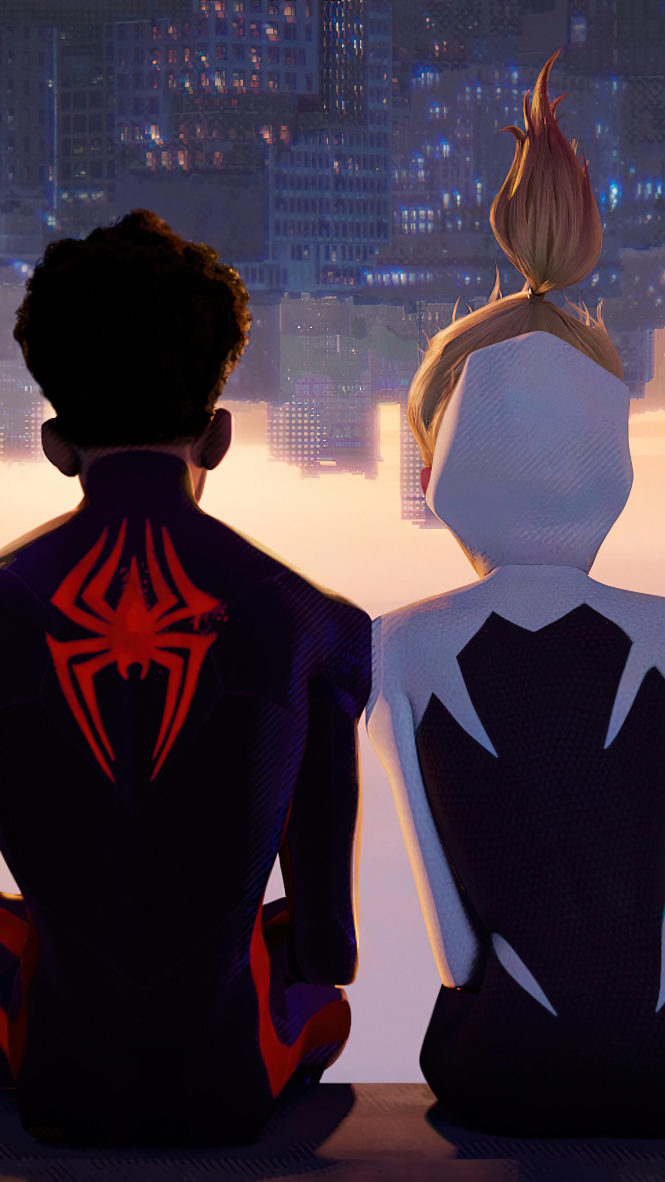 Miles Morales Spider Gwen Man Across The Verse 4k