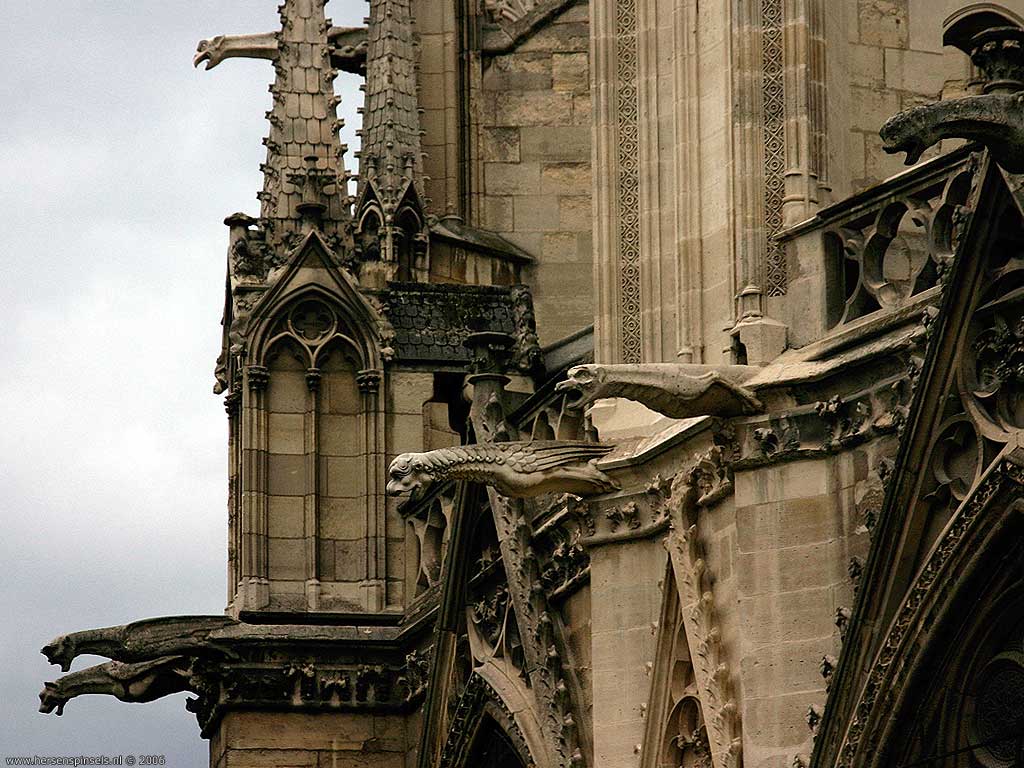 Wallpaper Gargoyles On Notre Dame Hersenspinsels Nl Right