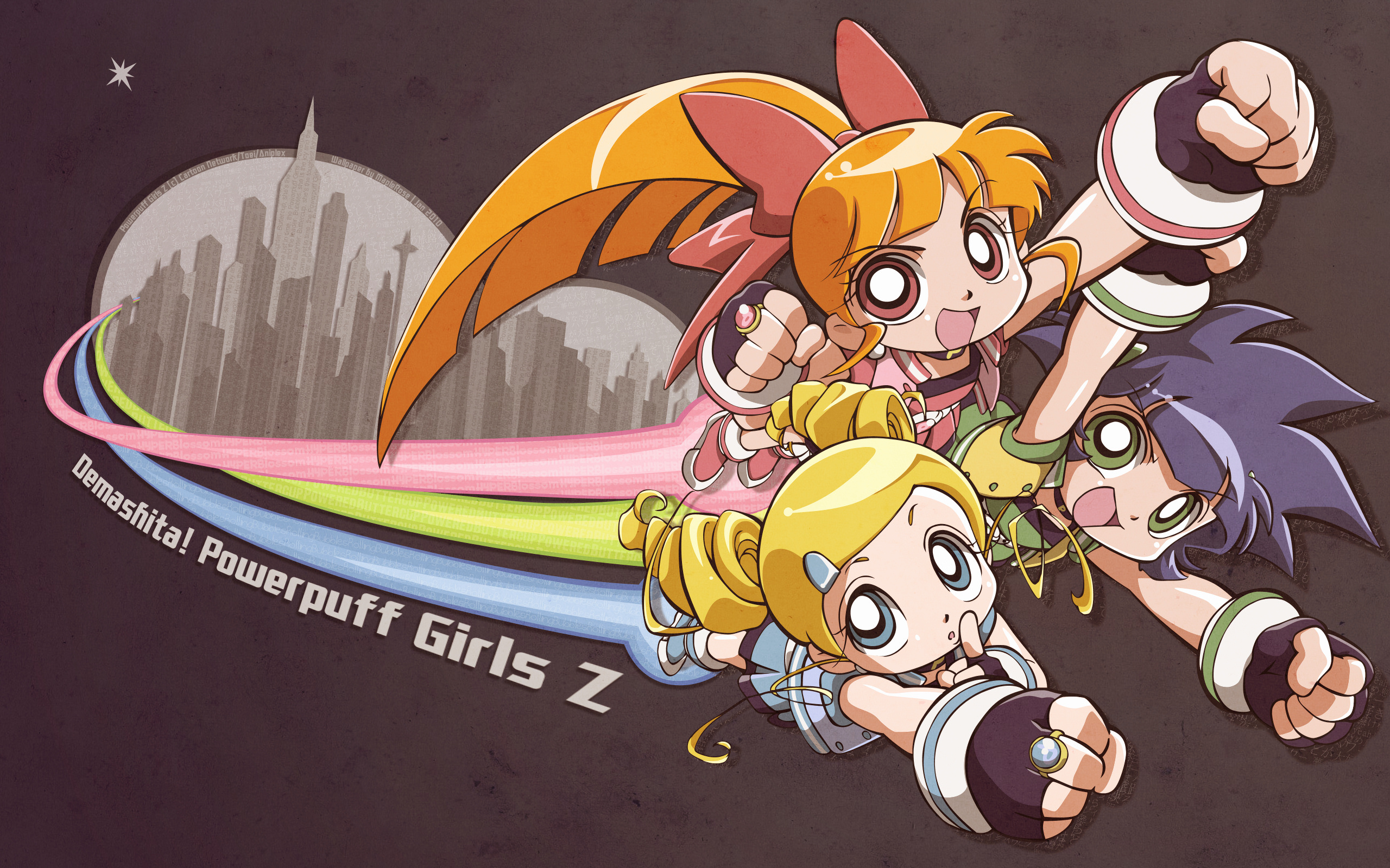 Powerpuff Girls Z Wallpaper Demashita Yo Minitokyo