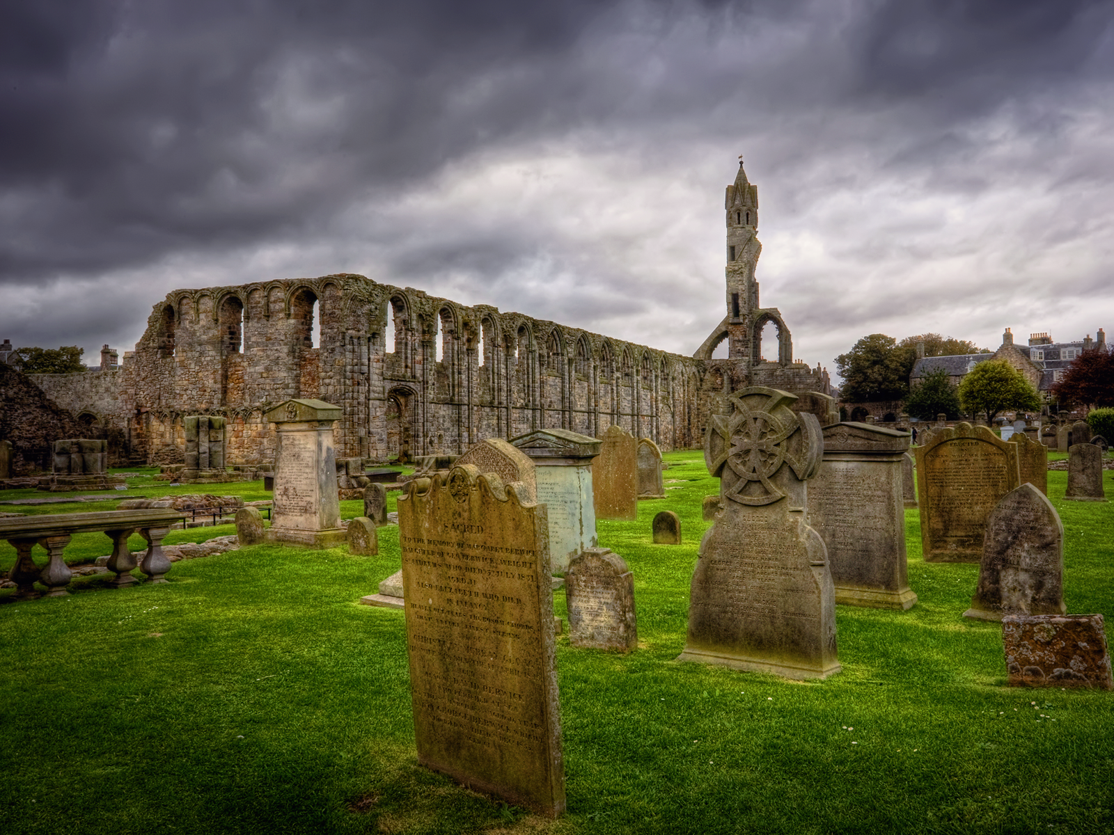 Celtic Graveyard Scotland wallpaper The Long Goodbye