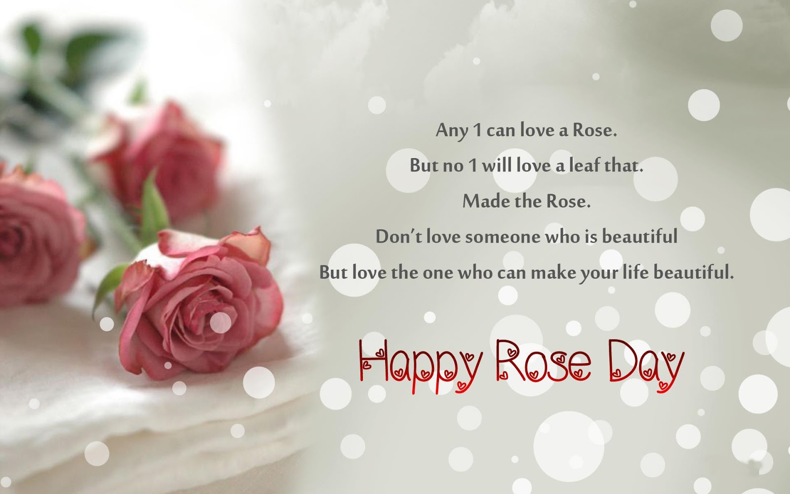 Happy Rose Day Wishes Sms Message Image