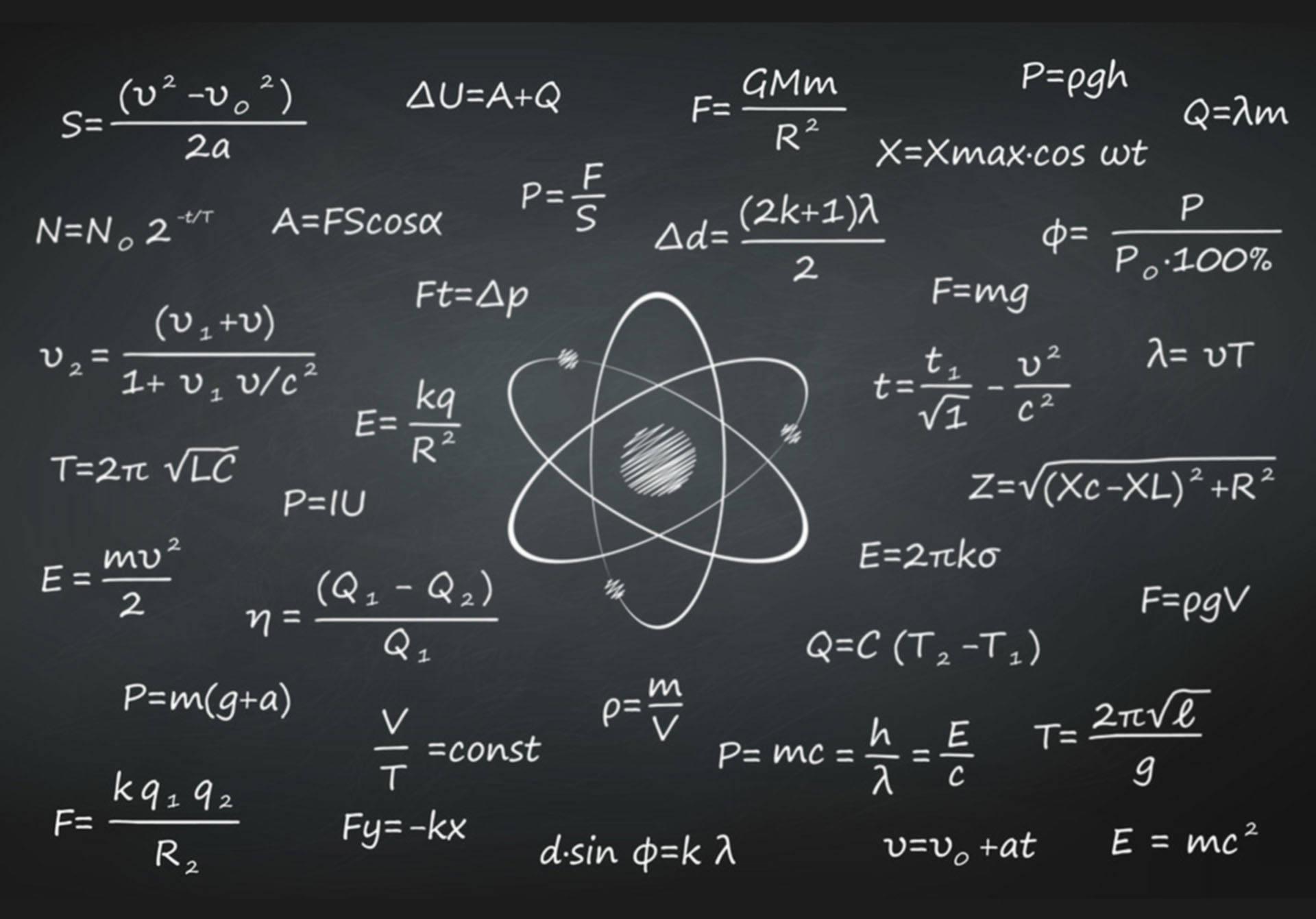Schematic Physics Equations Wallpaper