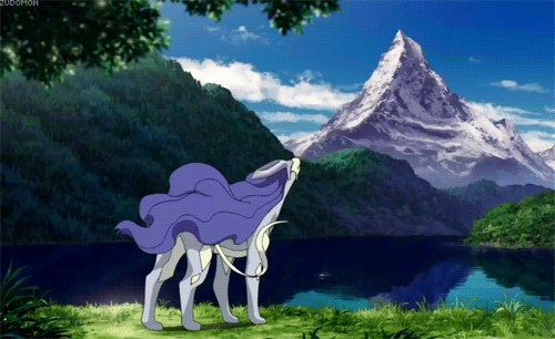 Pokemon Gif Pokeball Suicune The First