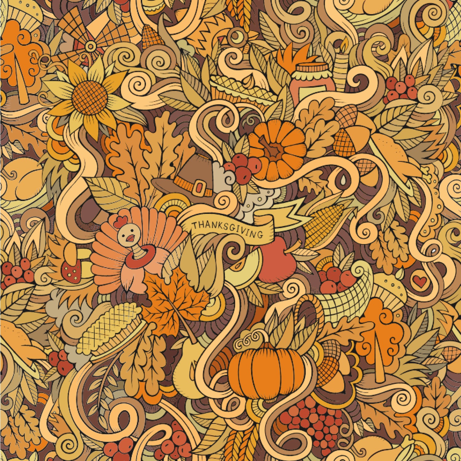 Thanksgiving Wallpaper Amp Surface Covering Water Activated