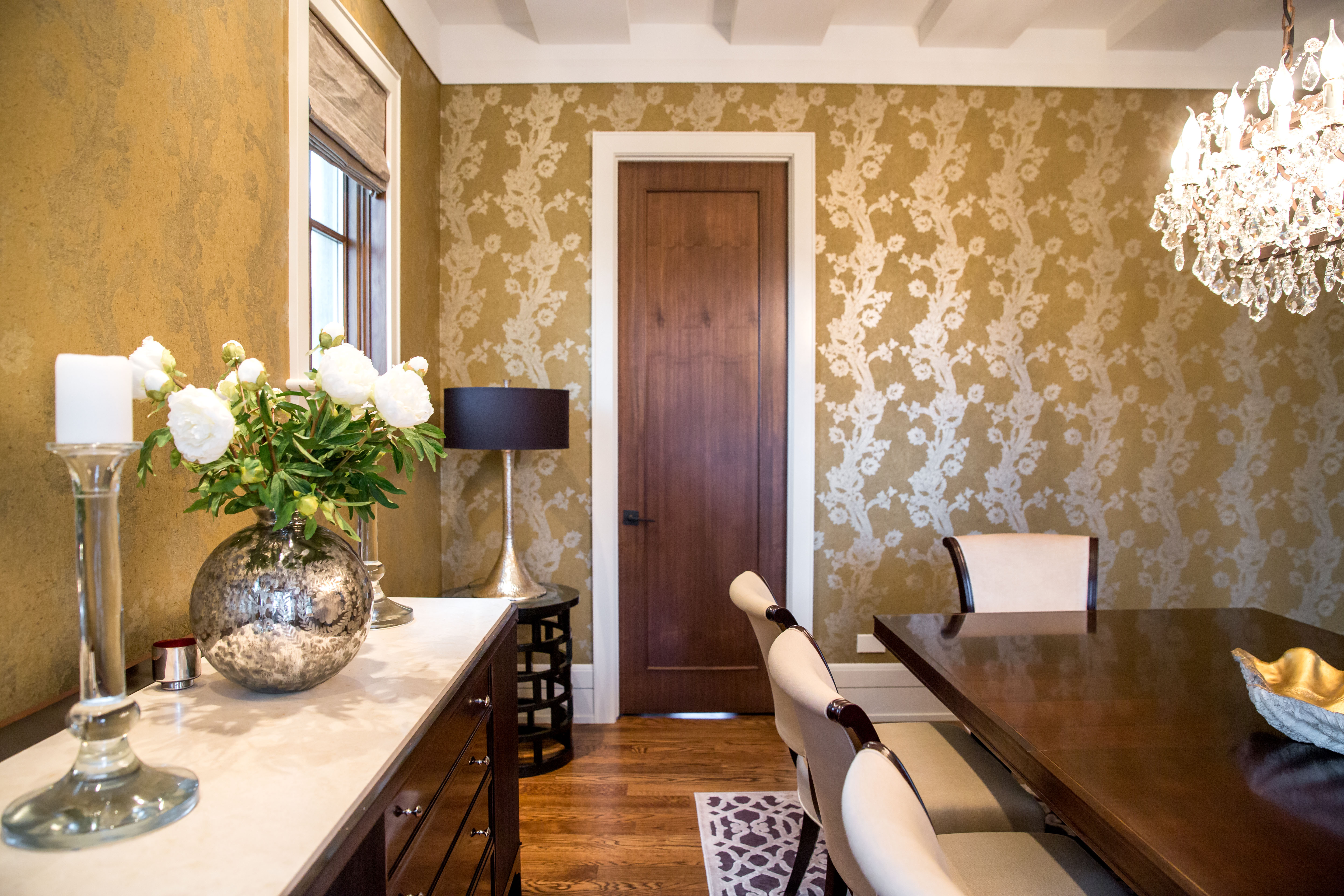 Arte Fortuny Flower Basalt Wallcoverings By Drop