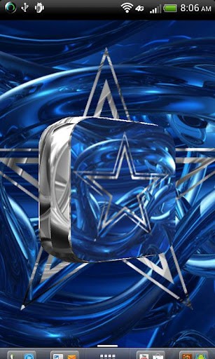 Dallas Cowboys Star Logo 3d Spinning Artistic Live