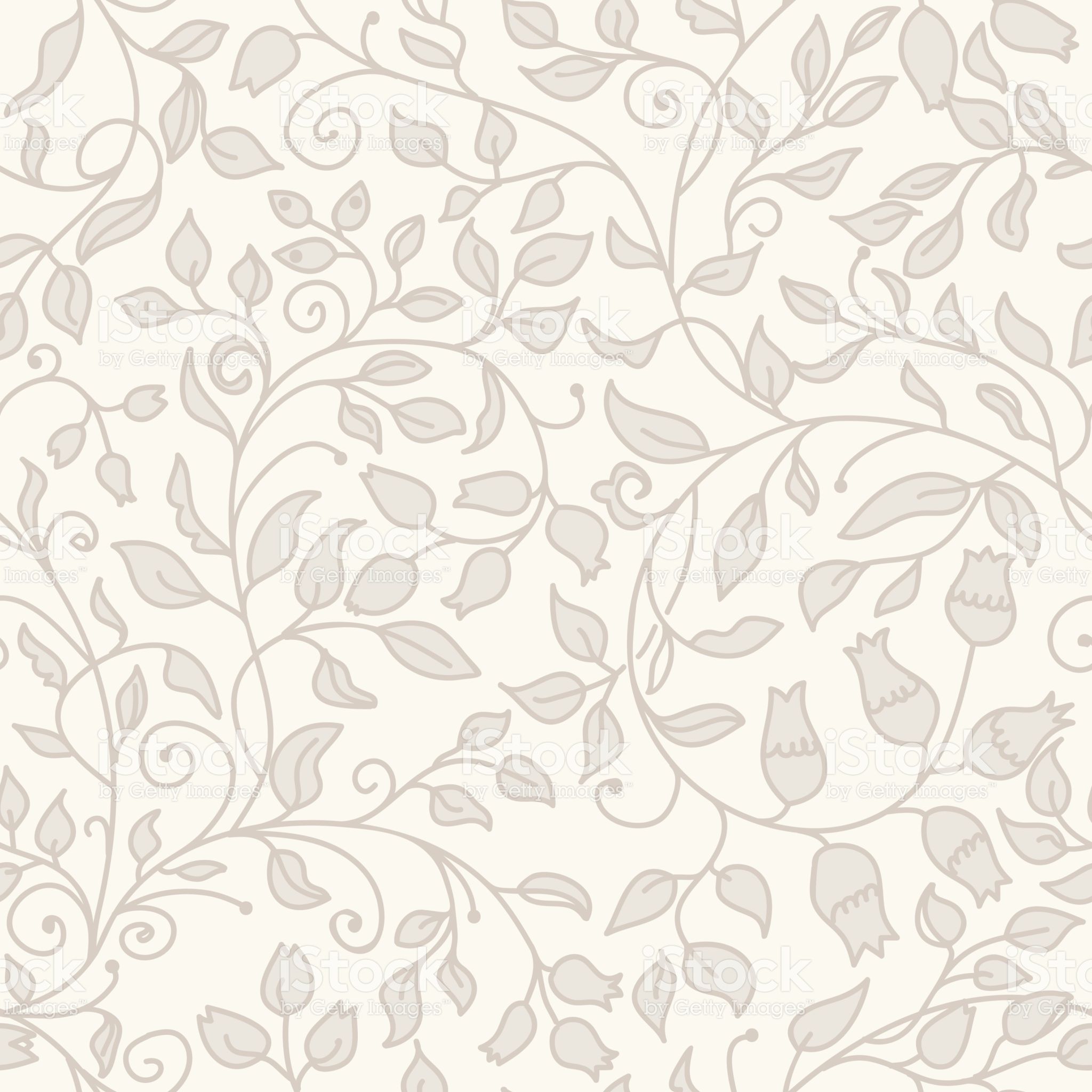 Seamless Floral Vector Background Royalty