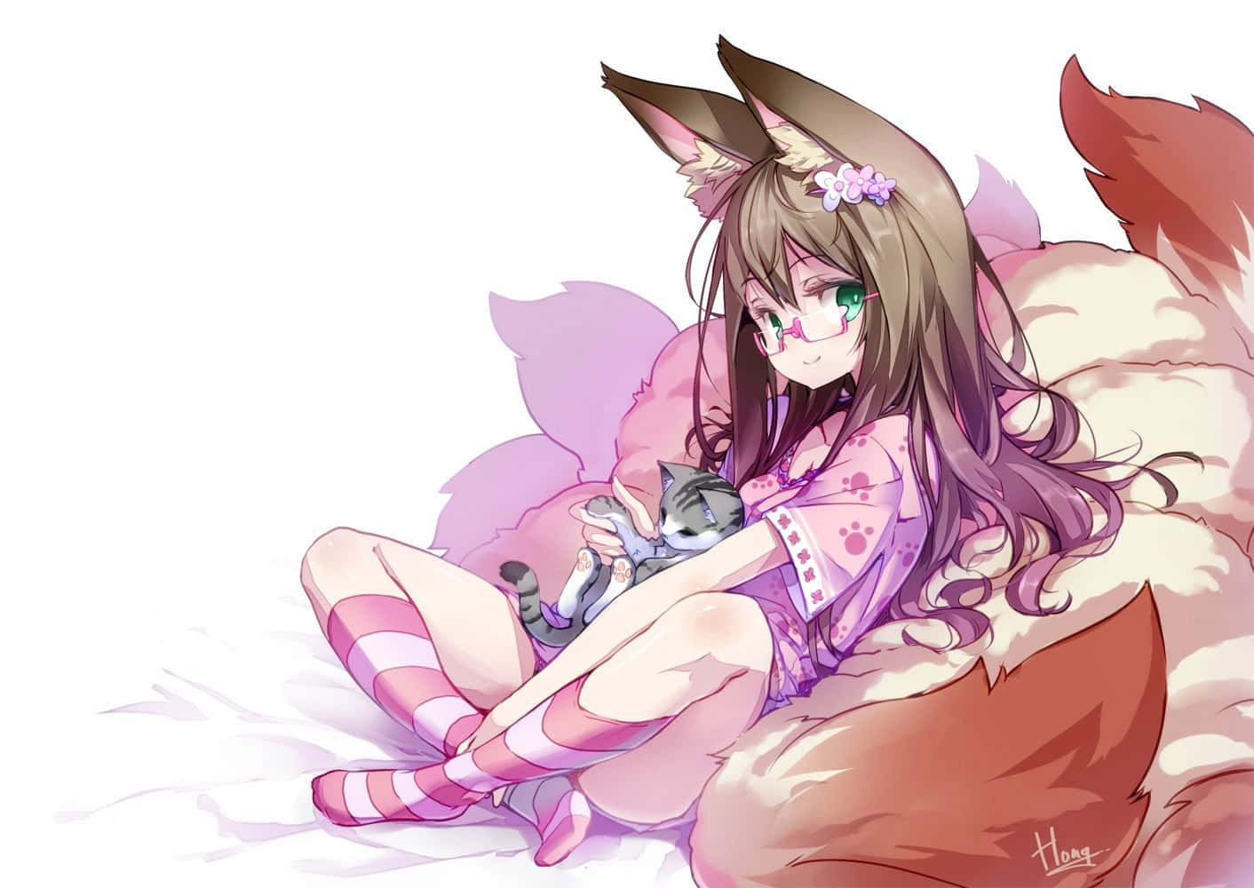 Cute Animal Anime Wallpaper