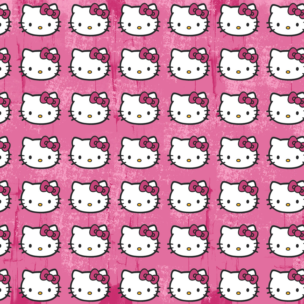 Hello Kitty Pattern iPad Wallpaper