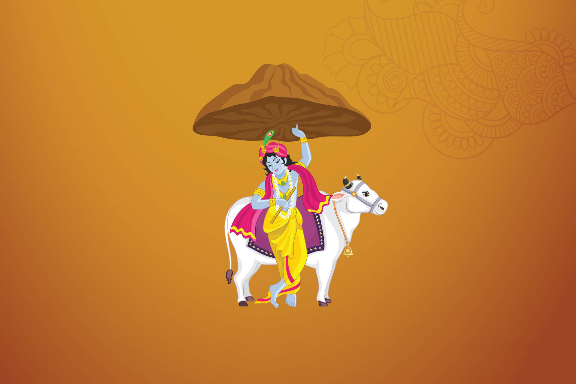 Cartoon Krishna Wallpaper