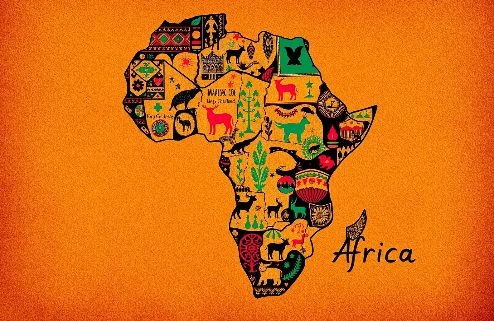 Africa Map Wallpaper