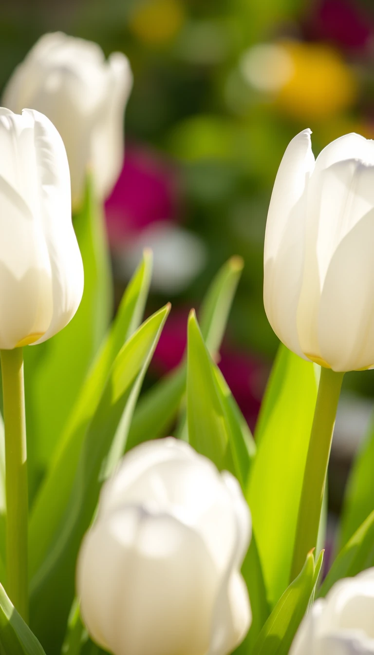 White Tulips Wallpaper