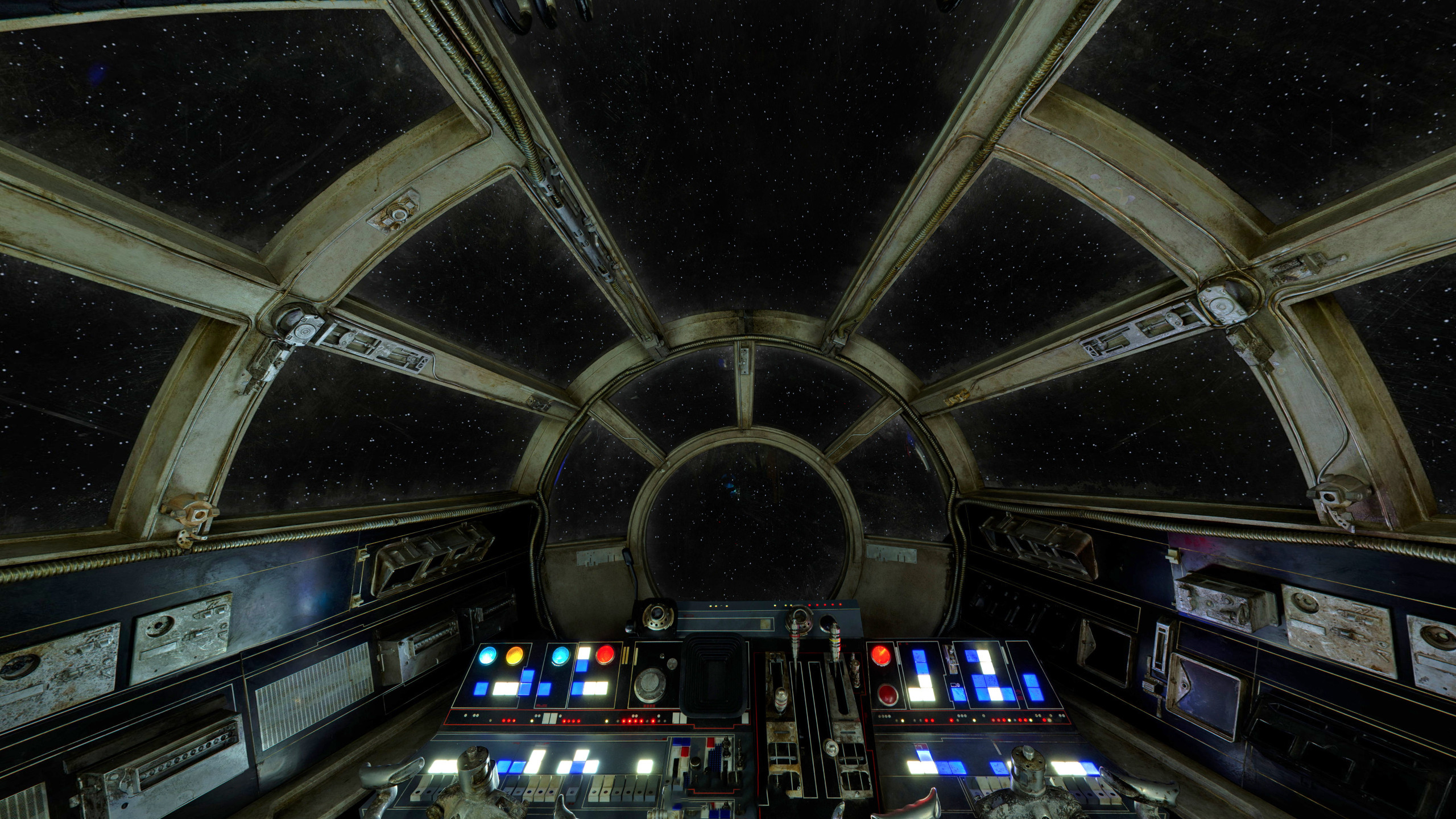 Millenium Falcon Cockpit Wallpaper Image