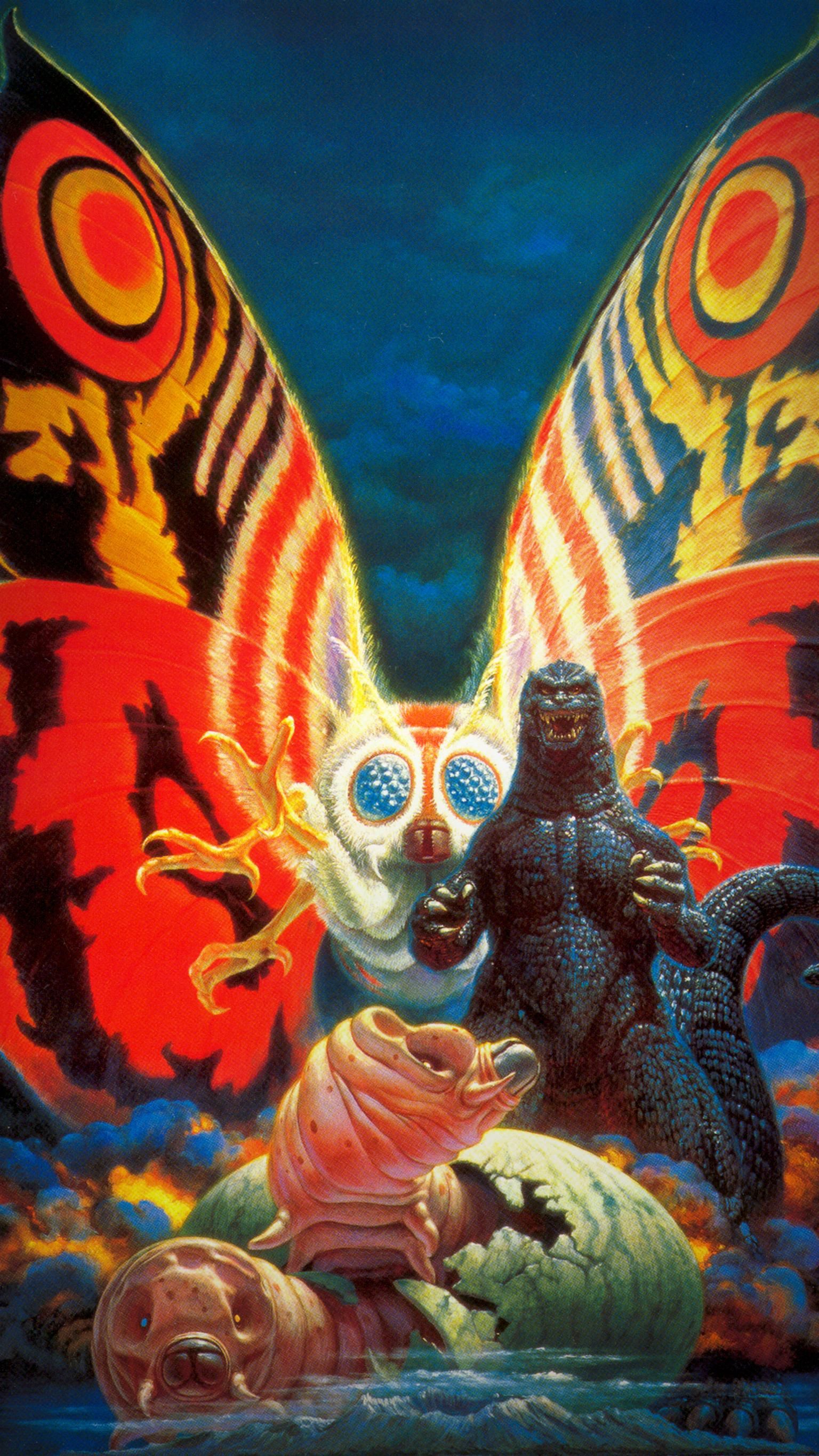 Godzilla Vs Mothra Phone Wallpaper In R S