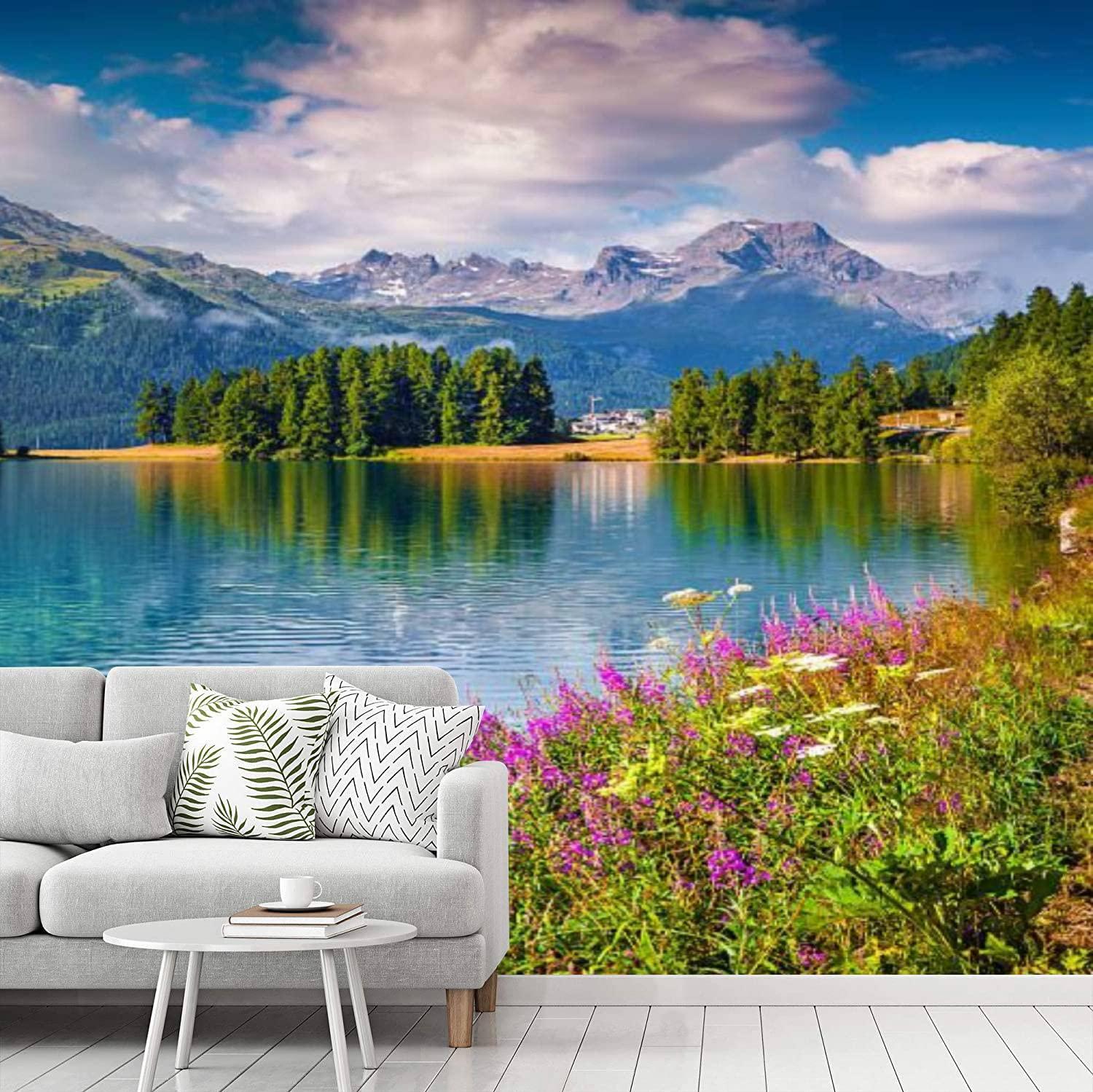Peel And Stick Wallpaper Sunne Summer Scene On The Champferersee