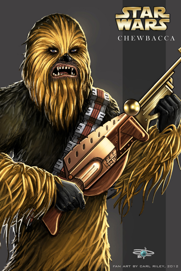 Chewbacca Star Wars Wallpaper A4