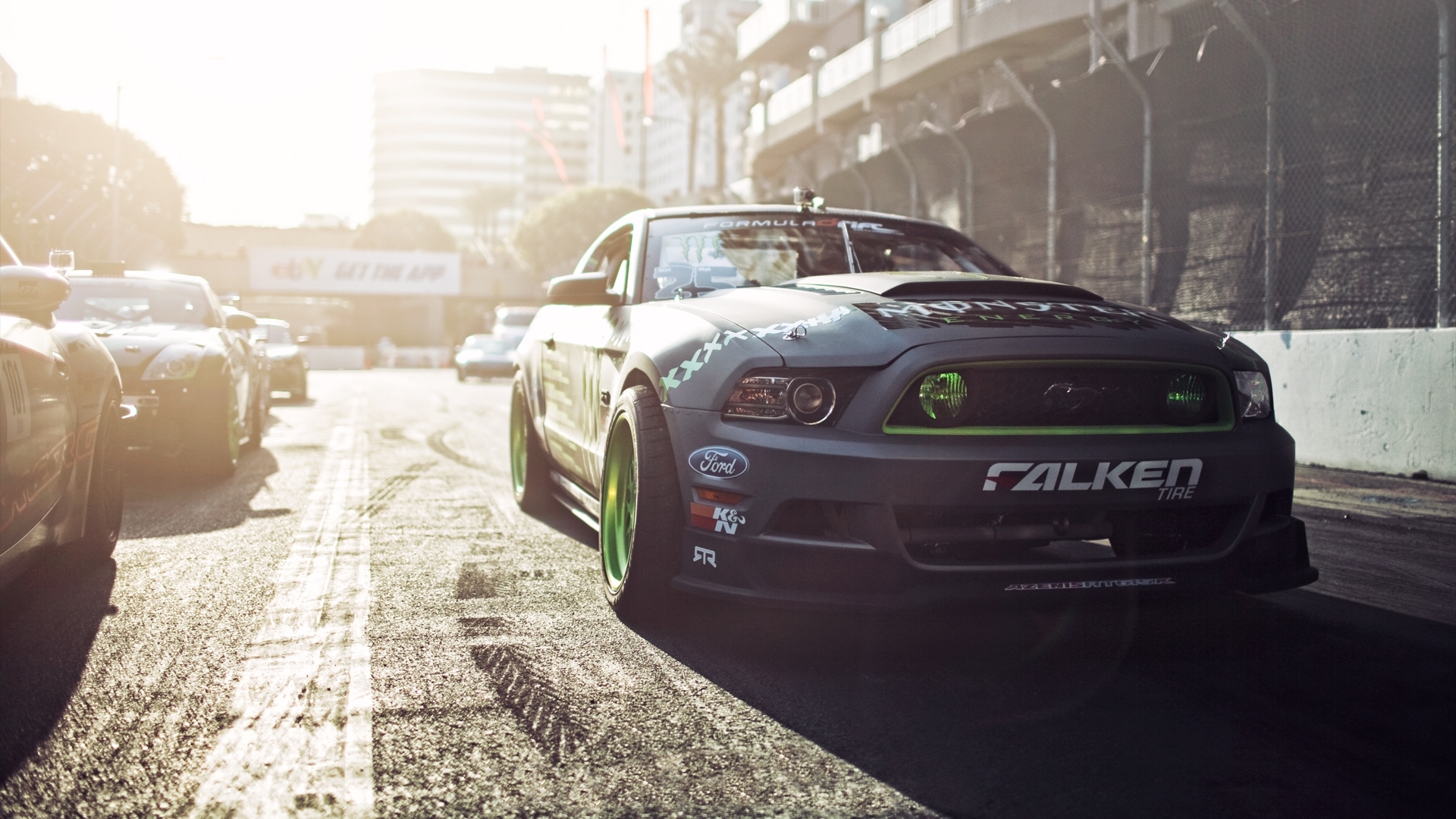 Formula D Ford Mustang Gittin Falken Monster Energy Drift