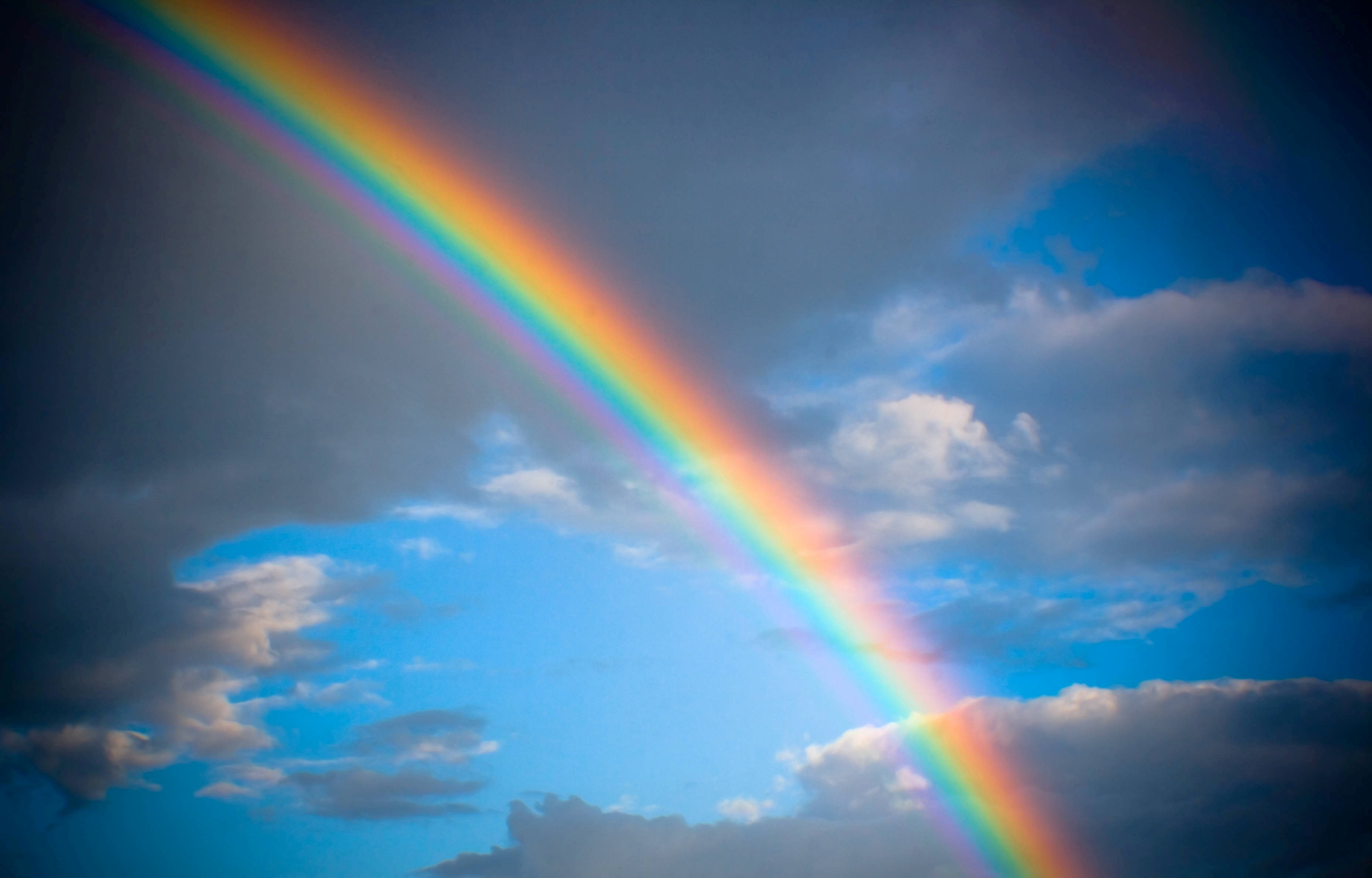 Natural Rainbow On Sky Wallpaper HD