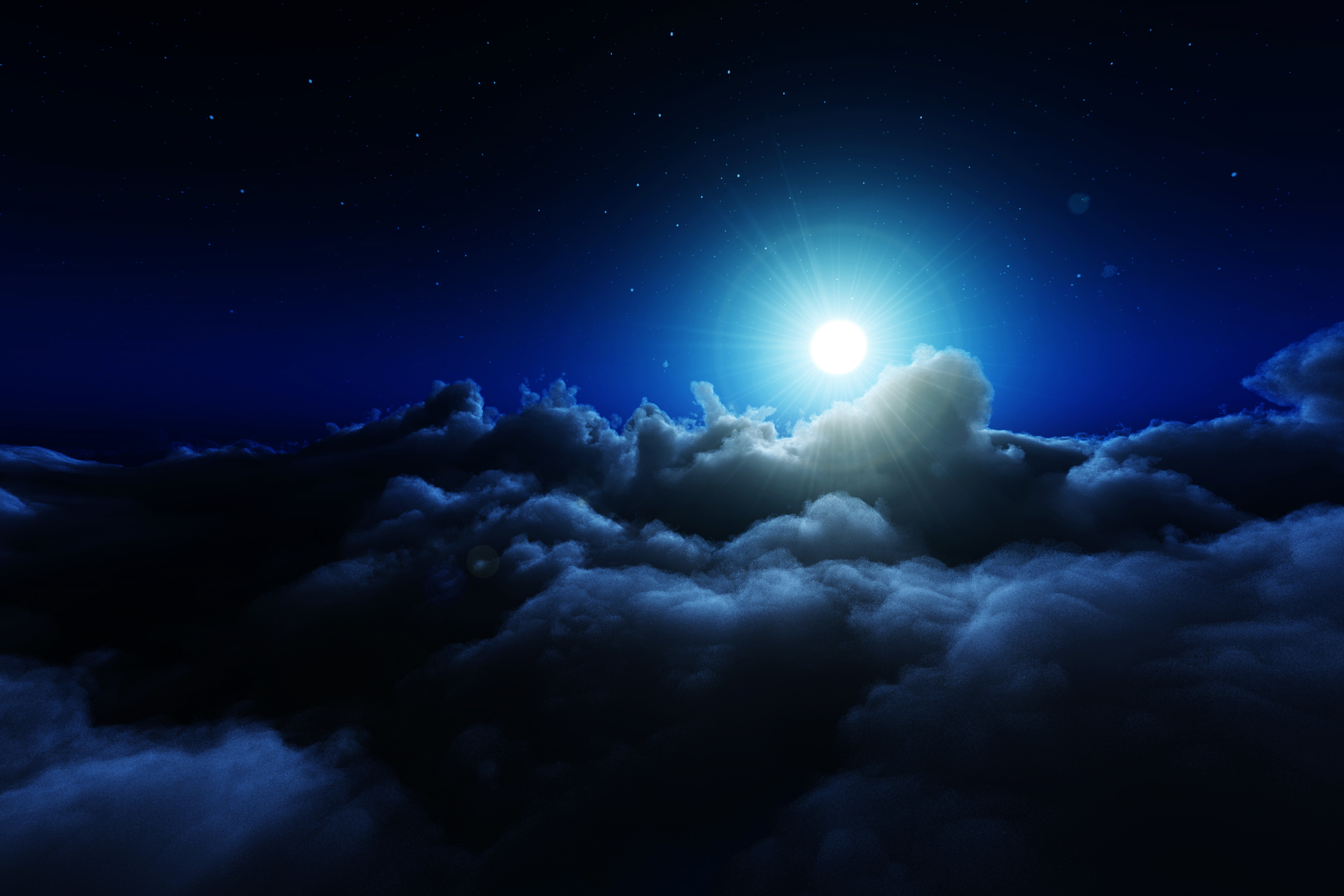 Dark Night Clouds Wallpaper