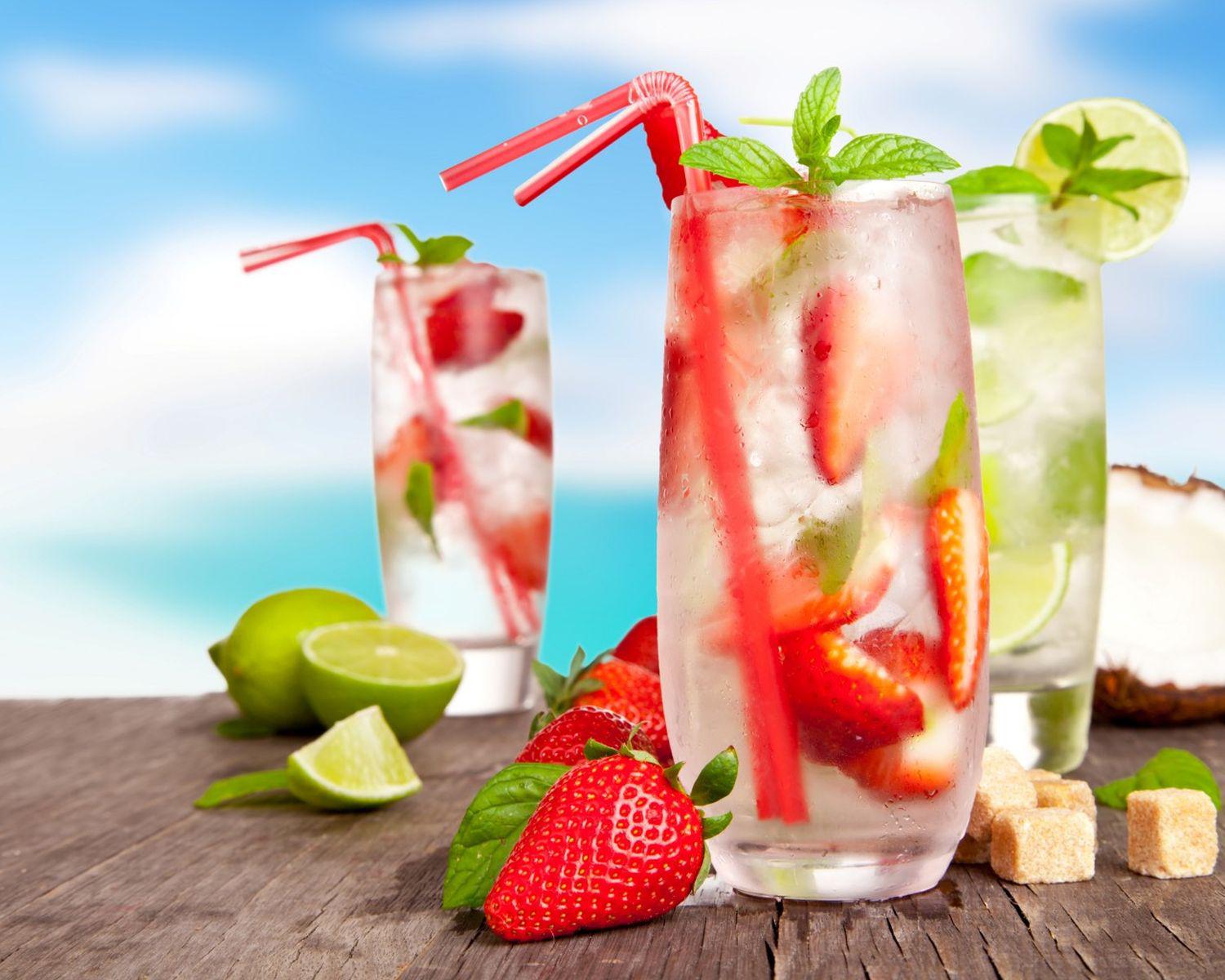 Summer Drinks High Quality And Resolution Wallpaper On