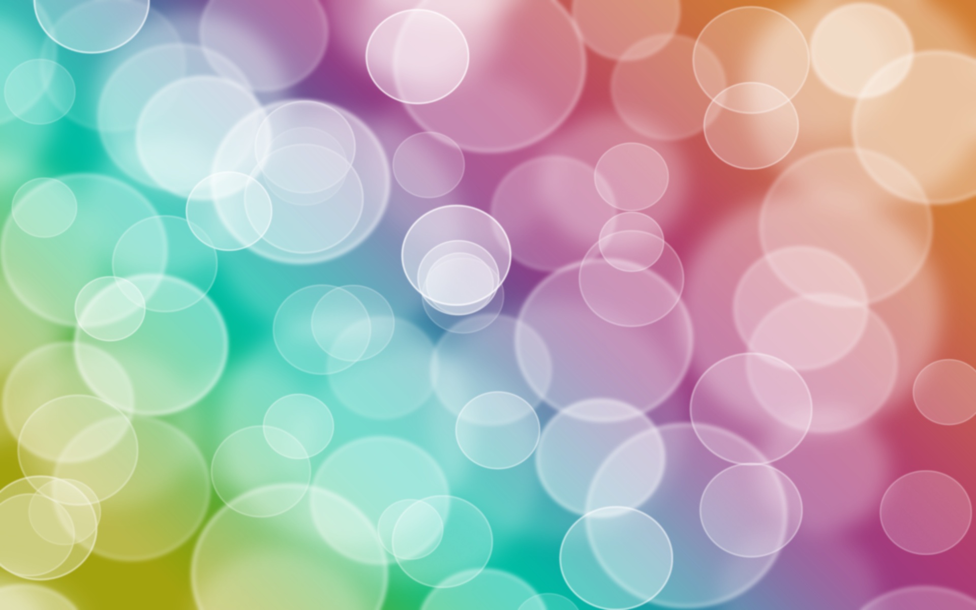 Abstract bokeh background with colorful circles