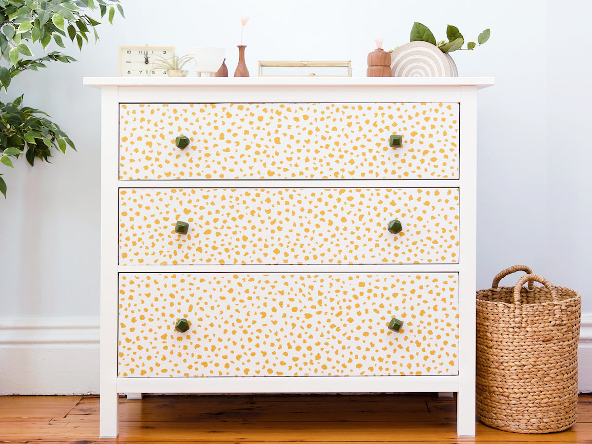 Video How To Refinish A Dresser With Peel And Stick Wallpaper