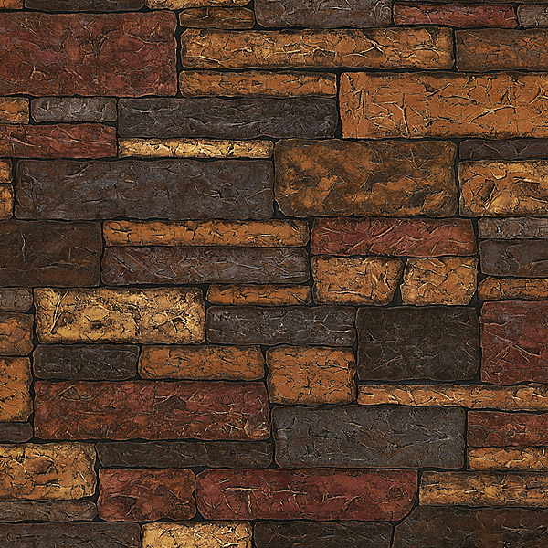 Taupe Brick Texture Bristol Brewster Wallpaper
