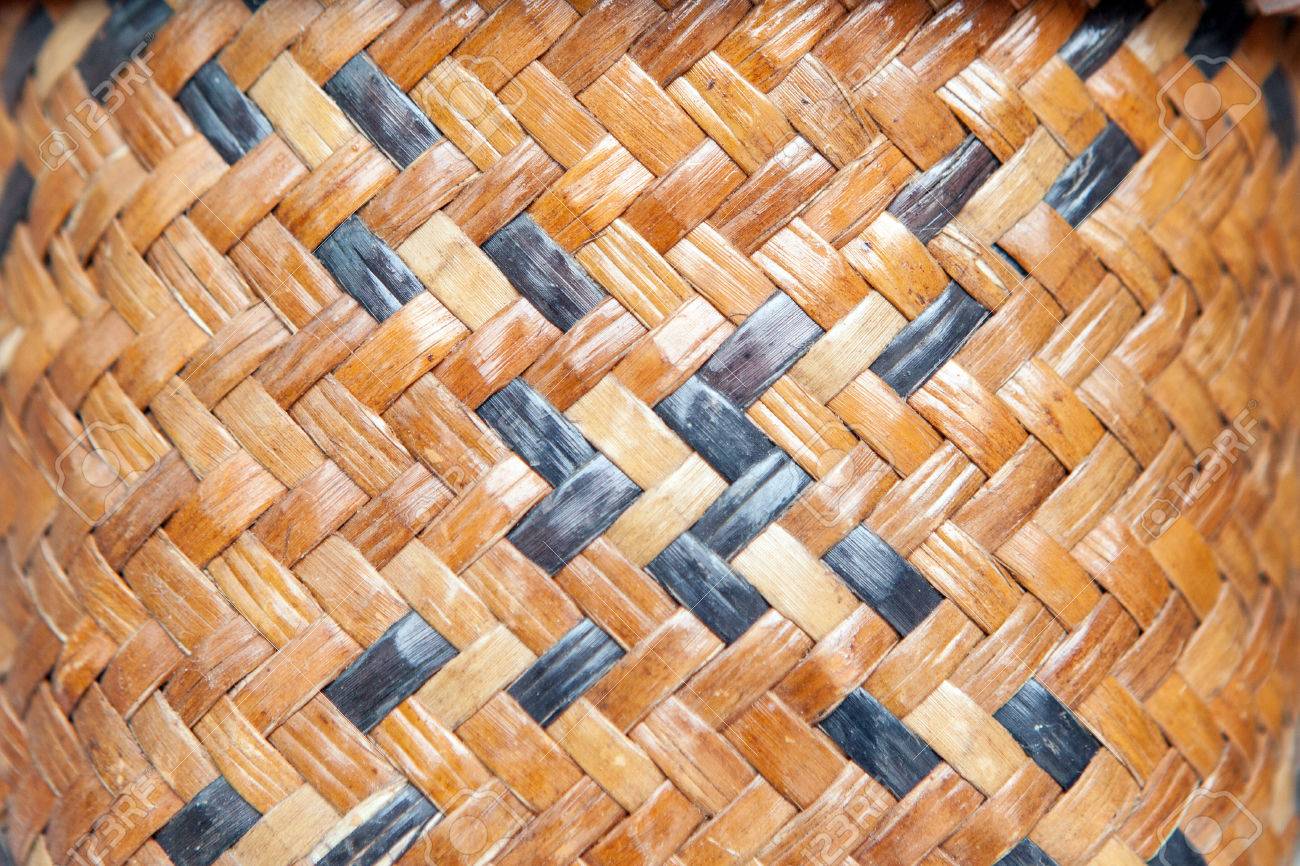 Texture Of Native Thai Style Weave Sedge Mat Background Stock