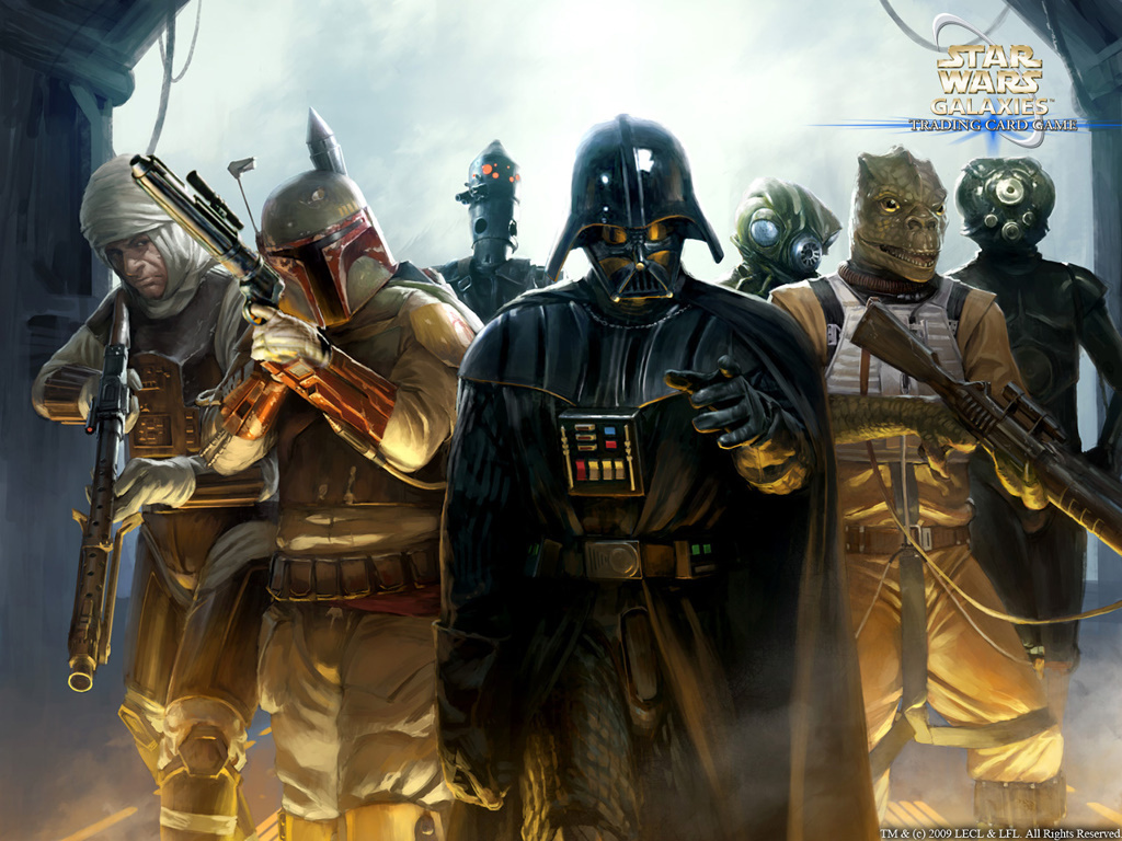 Darth Vader amp Bounty Hunters   Star Wars Wallpaper