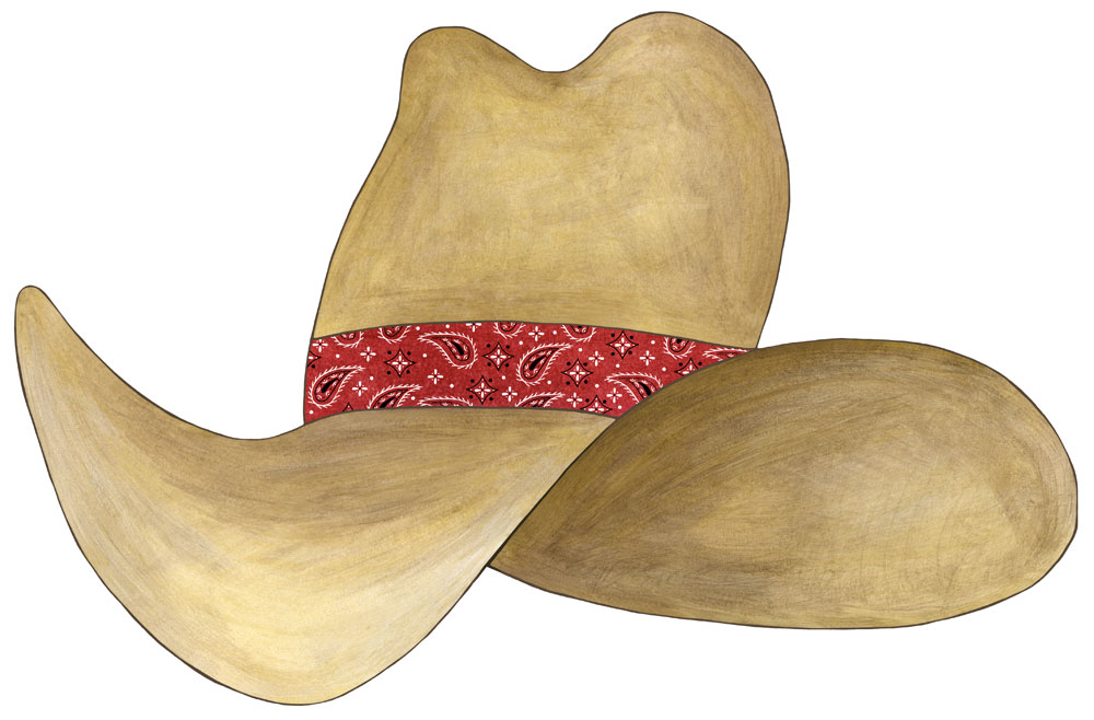 Cowboy Hat Wall Decals