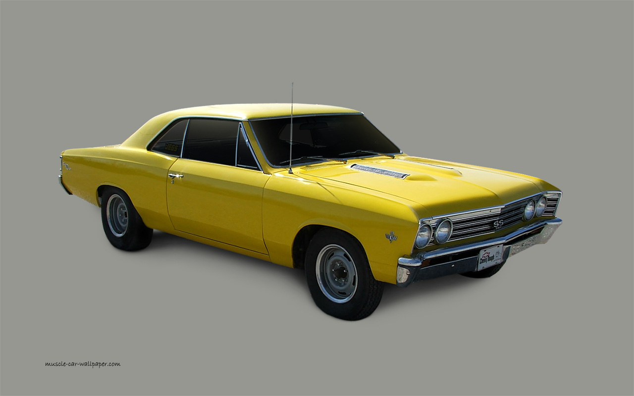 Chevelle SS Wallpaper   1967 SS Yellow Coupe 1280 02