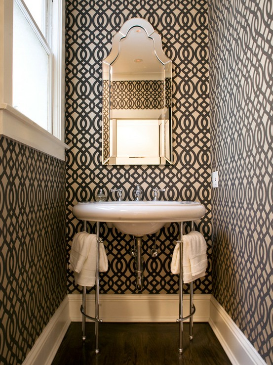 25 Black And Gold Bathroom Decor Ideas - DigsDigs