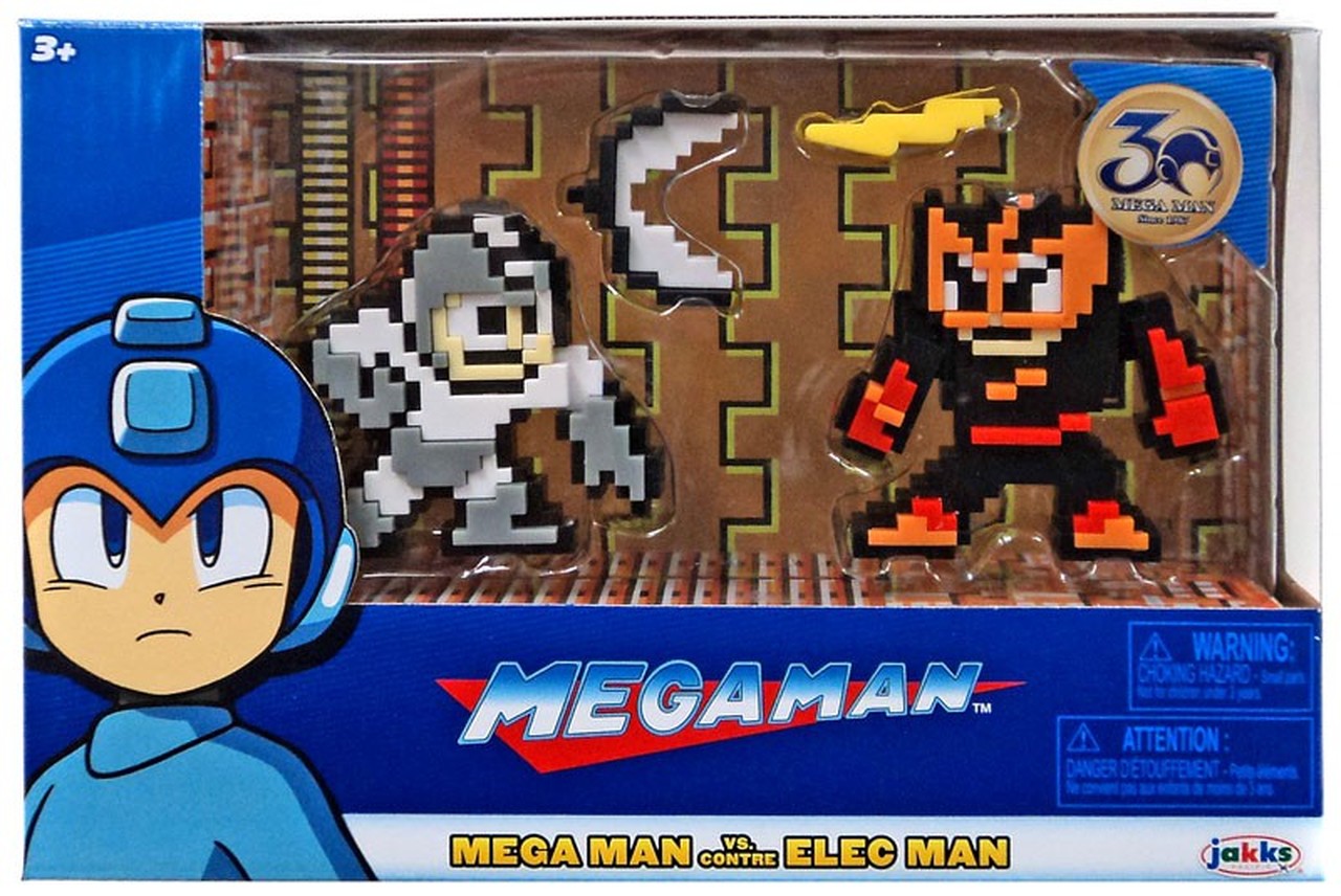 Mega Man Classic Bit Gray White Vs Elec Mini Figure