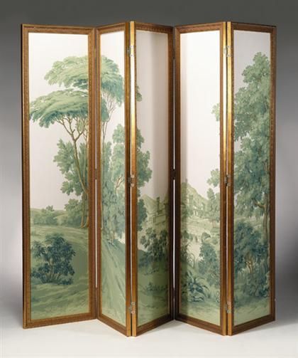 Wallpaper Panels French Five Panel Screen Zuber Cie