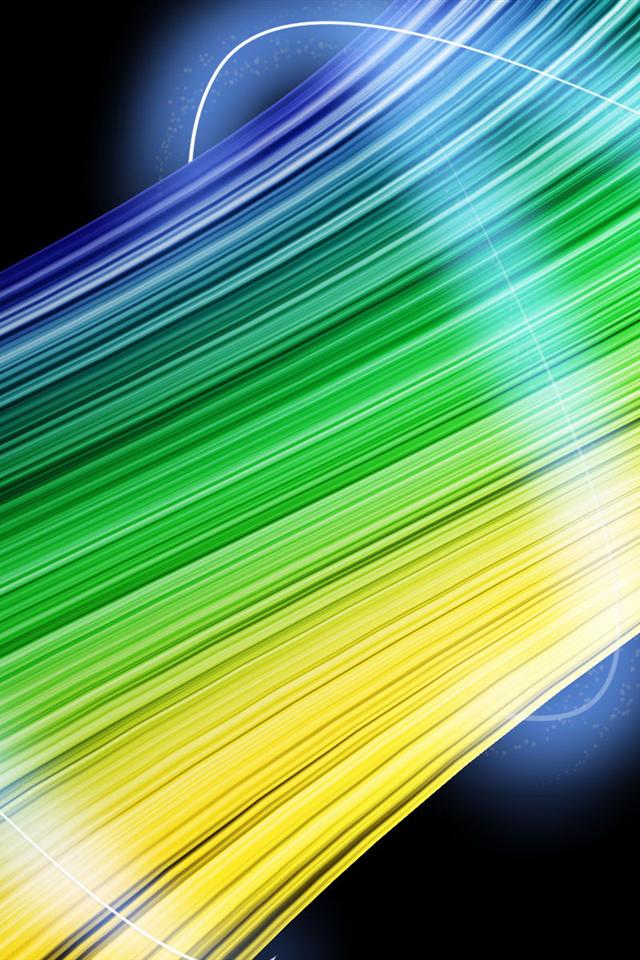 Dream Blue And Yellow Light Background iPhone Wallpaper