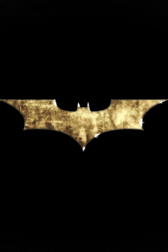 Grunge Batman Logo iPhone Wallpaper