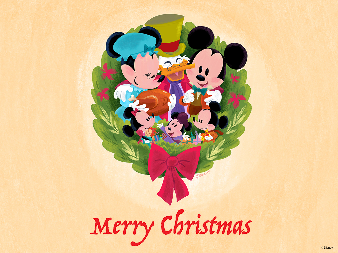 Download These Special Holiday Wallpapers Designed by Disney