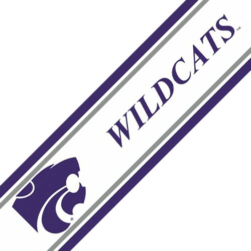 Ncaa Kansas State Wildcats Accent Self Stick Wall Border Contemporary